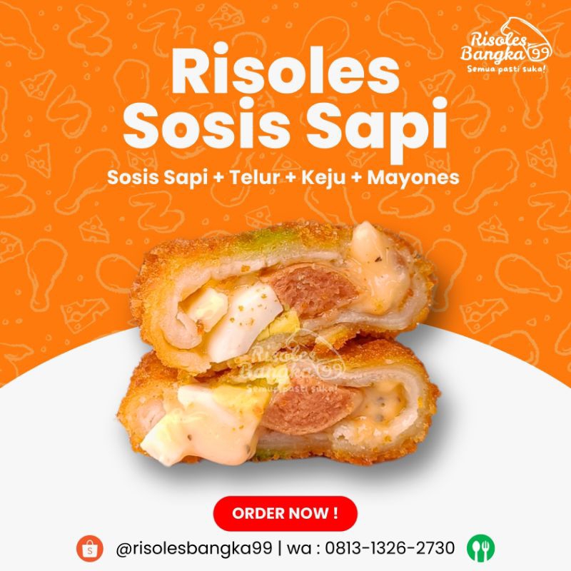 

Risoles Mayo Sosis Sapi / Risoles Mayo Premium / Risoles Bangka 99