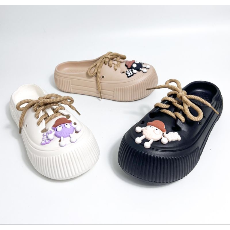 SEPATU SANDAL WANITA/SANDAL YITAI 671 BAIM HELLO BABY JIBBITS / SANDAL SELIP ON KARAKTER UNIK / SEND