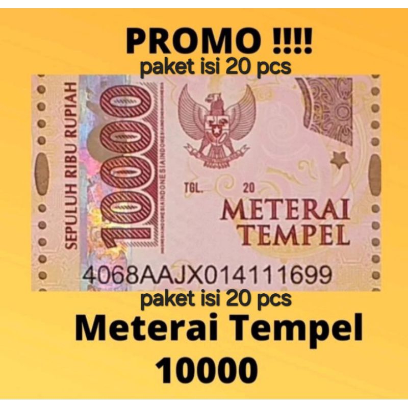 

METERAI 10000 PAKET 20 PCS