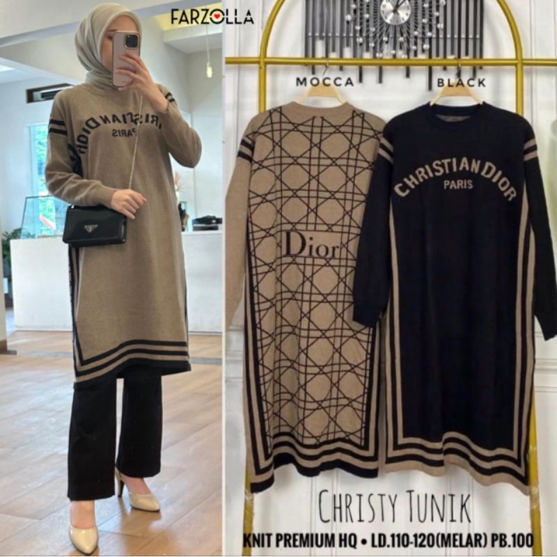 CHRISTY TUNIK RAJUT by Farzolla