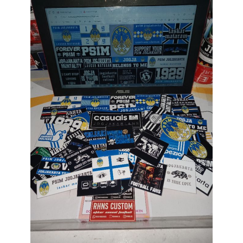 

STIKER PSIM JOGJAKARTA ISI 50+pcs BAHAN VINYL