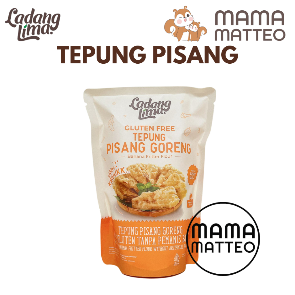 

Ladang Lima Tepung Pisang Gluten Free 200g / Pisang Goreng Crunchy / BANDUNG