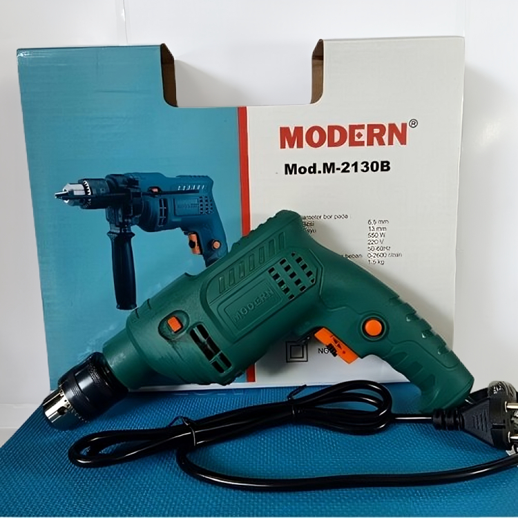 Bor Modern Mod M2130B Bor Tembok Listrik Set 13MM / Electric Drill Bor Modern M 2130B Modern M-2130B
