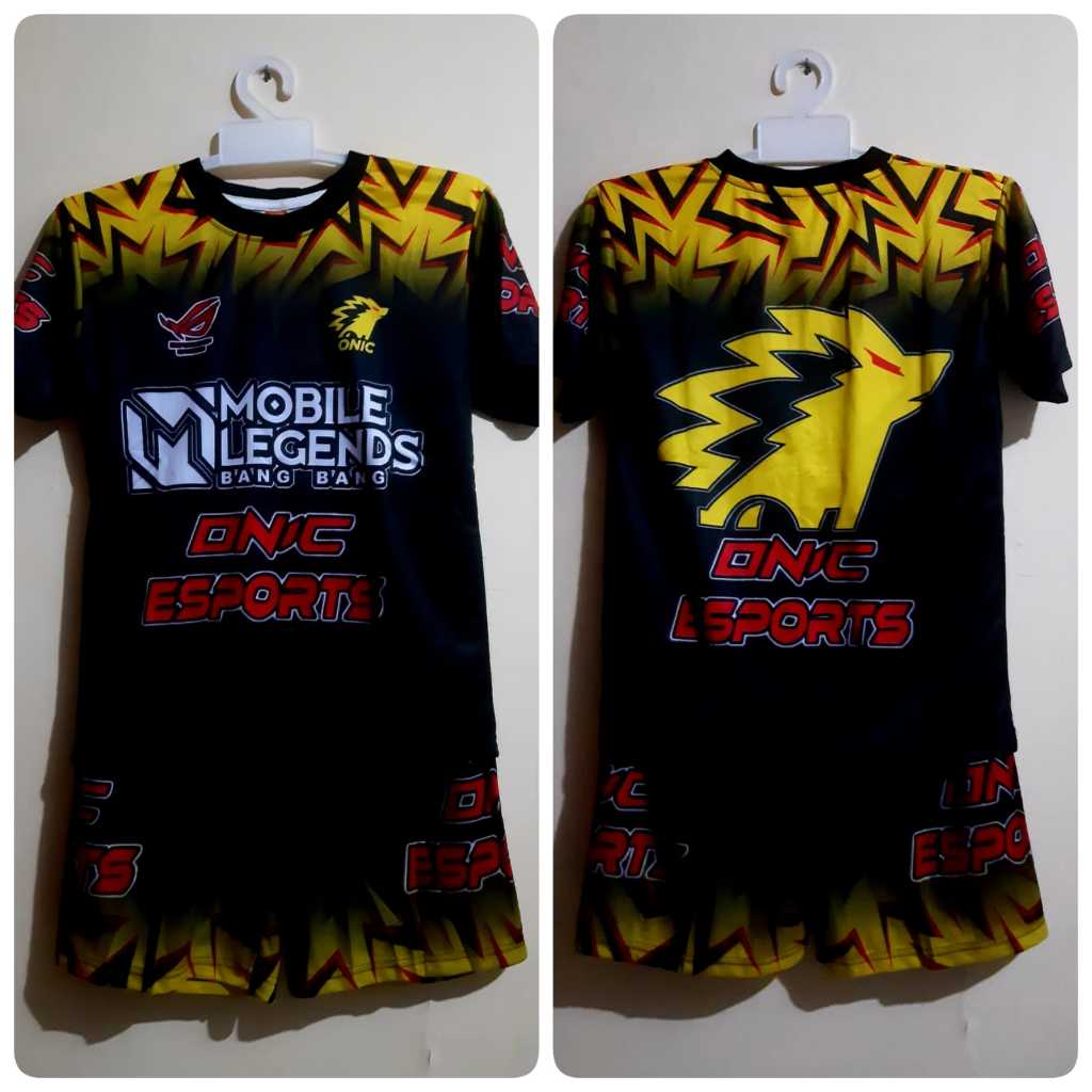 baju onic anak laki laki | Setelan Anak/Kaos Mobile Legend/Setelan Baju Tidur/Team ONIC | baju mobil