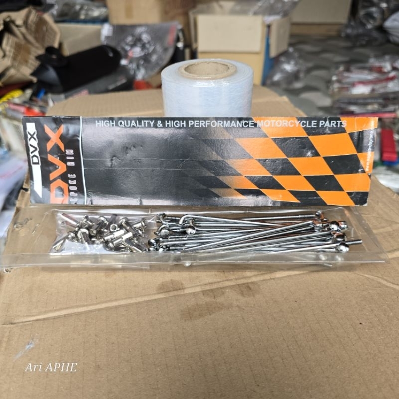 PROMO ruji jari jari chrom DVX DAYTONA ukur 8 x 120 - ruji velg motor warna chrome krom