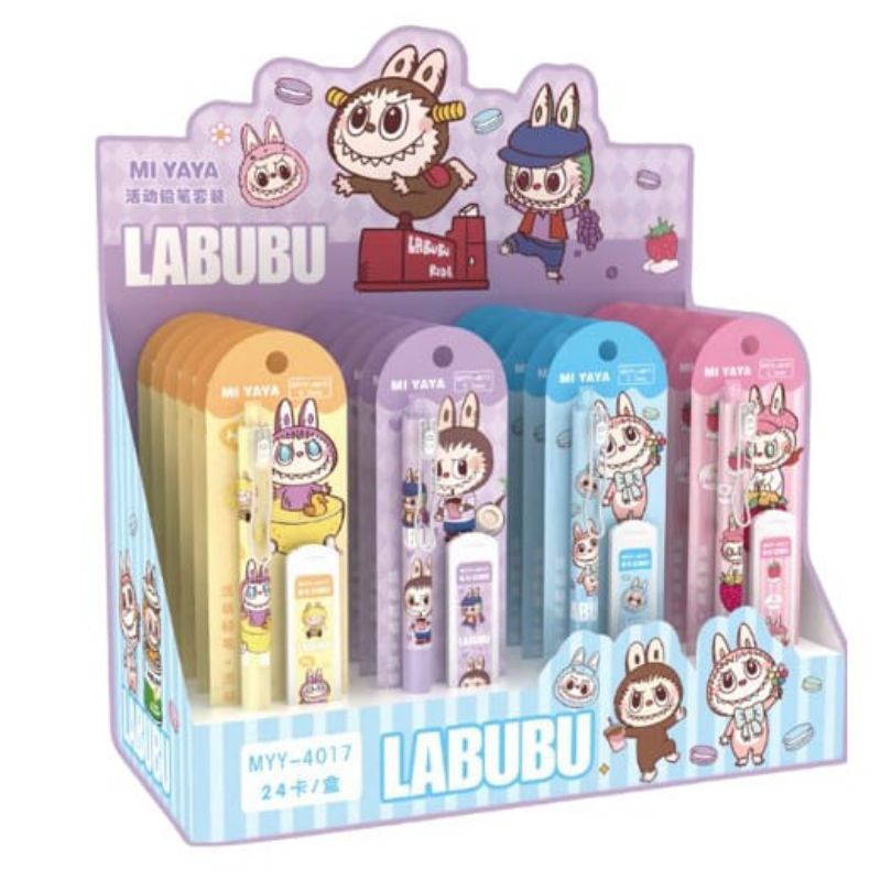 

PENSIL LABUBU / PENSIL MEKANIK SET FREE REFILL ISI PENSIL / PENSIL CETEK LABUBU