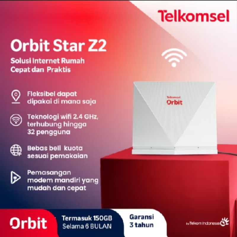 ORBIT STAR Z2 K10 HOME ROUTER RUTER INTERNET RUMAH GRATIS KUOTA TELKOMSEL