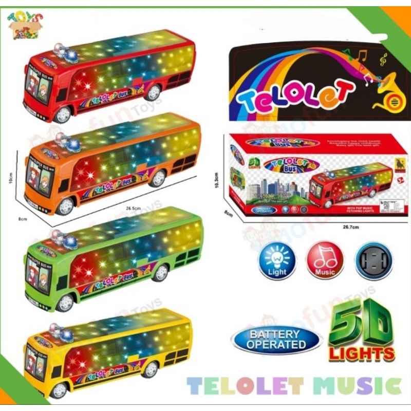 PROMO MAINAN BIS TELOLET / BUS MUSIK LAMPU / MAINAN BUS / MAINAN MUSIK LAMPU