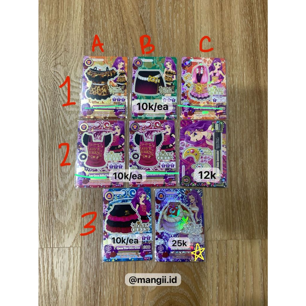 kartu aikatsu ori/asli premium dari mesin (baca deskripsi)