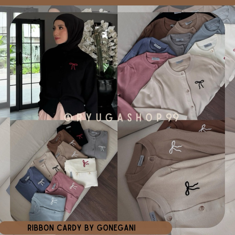 Ribbon Cardy Sweater GG By Gonegani