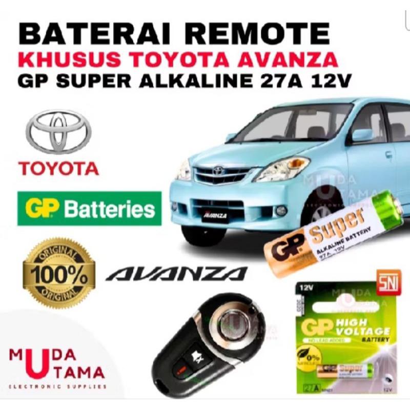 BATERAI REMOT MOBIL KHUSUS TOYOTA AVANZA ORIGINAL