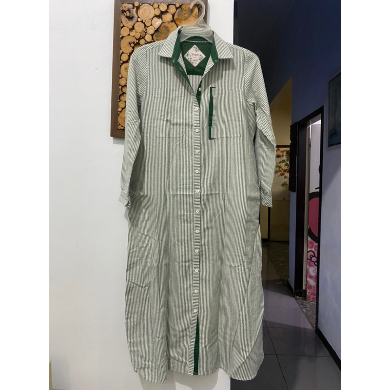 Preloved Dress Gamis Jubah Kemeja Tunik Triset wanita