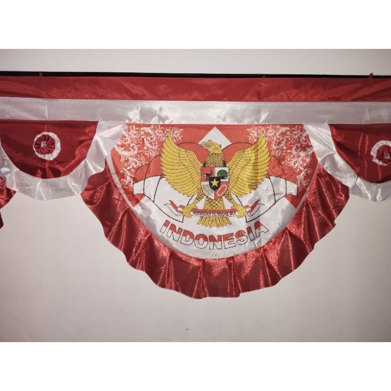 bendera background garuda begron merah putih panjang