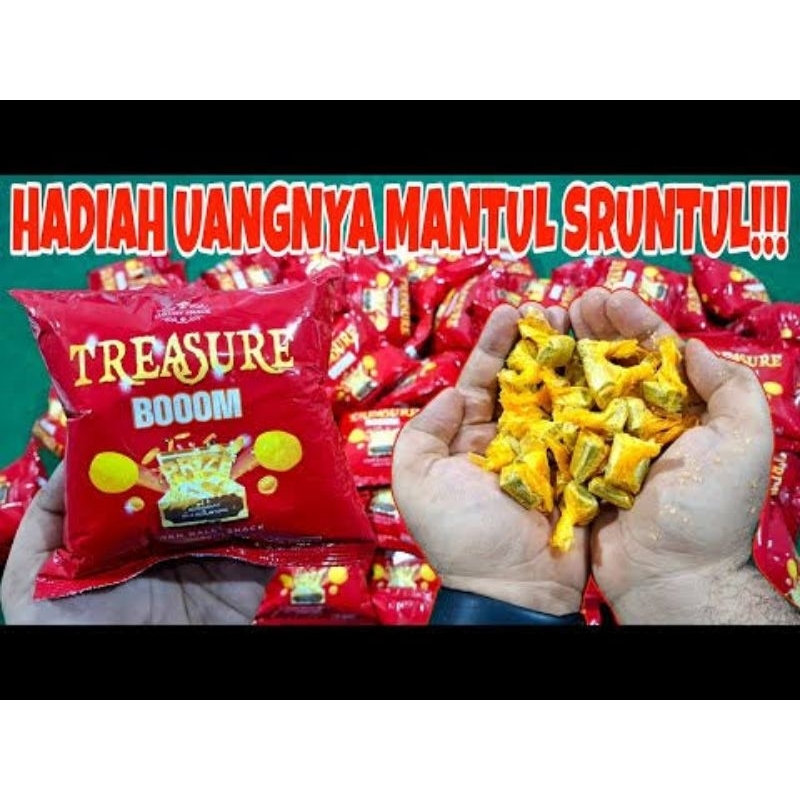 

Ciki Treasure Boom berhadiah uang tunai - Ciki berhadiah uang - isi 10 pcs