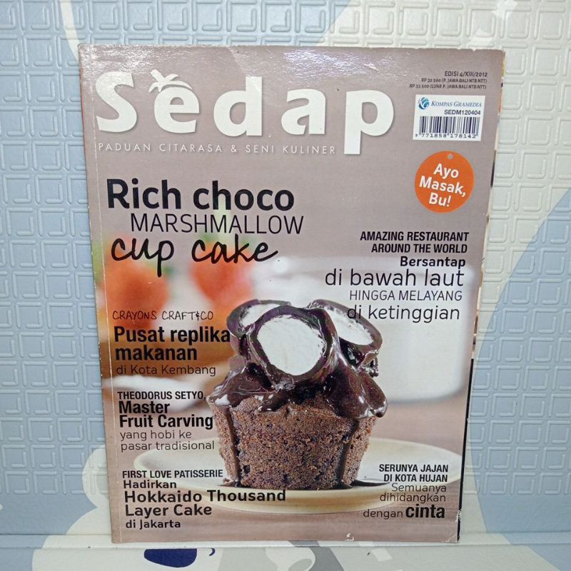 Majalah sedap Rich choco Marshmallow cup cake