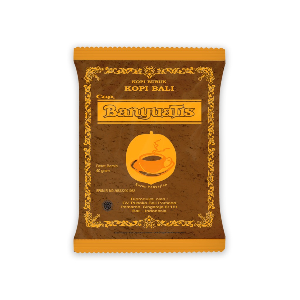 

Kopi Banyuatis Bali 40gr – 100% Kopi Robusta Asli, Kopi Bubuk Tradisional, Rasa Kuat & Pekat