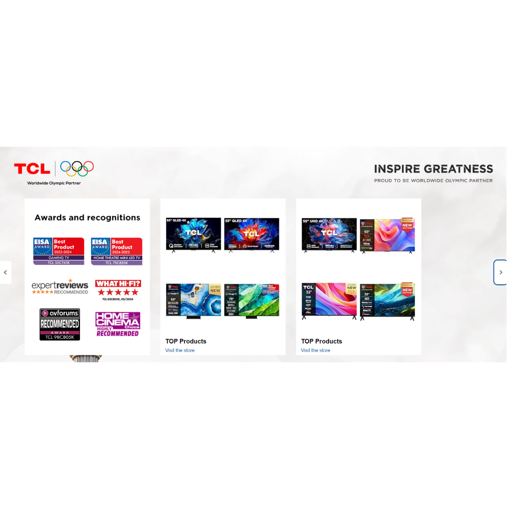 QLED GOOGLE TV 4K UHD TCL 43P7K = 43" / QLED GOOGLE TV 4K UHD TCL 50P7K = 50" / QLED GOOGLE TV 4K UH