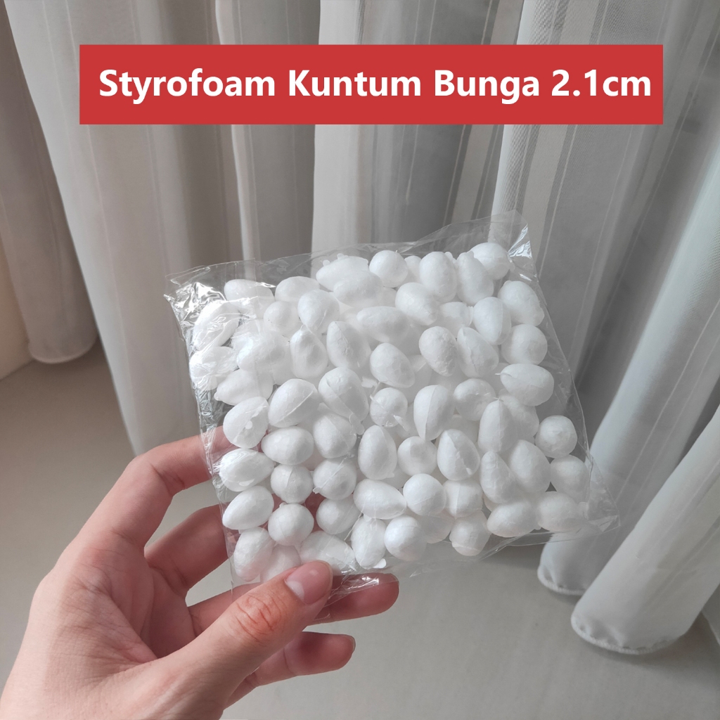 

Styrofoam Kuntum Bunga 2,1cm ECERAN 1 pc Gabus Kelopak Bunga