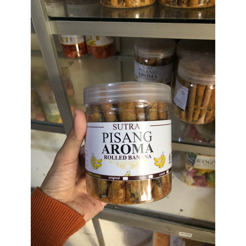 

Pisang Aroma Sutra (Banana roll) produk Opak Sampeu Sutra