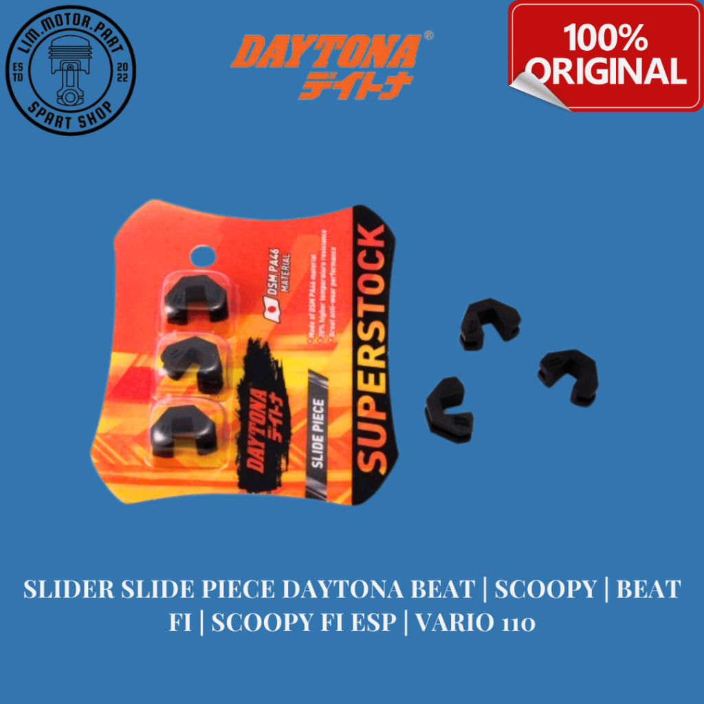 SLIDER PULLEY / SLIDE PIECE SLIDER DAYTONA ORIGINAL 100% BEAT | SCOOPY | BEAT FI | SCOOPY FI ESP | V