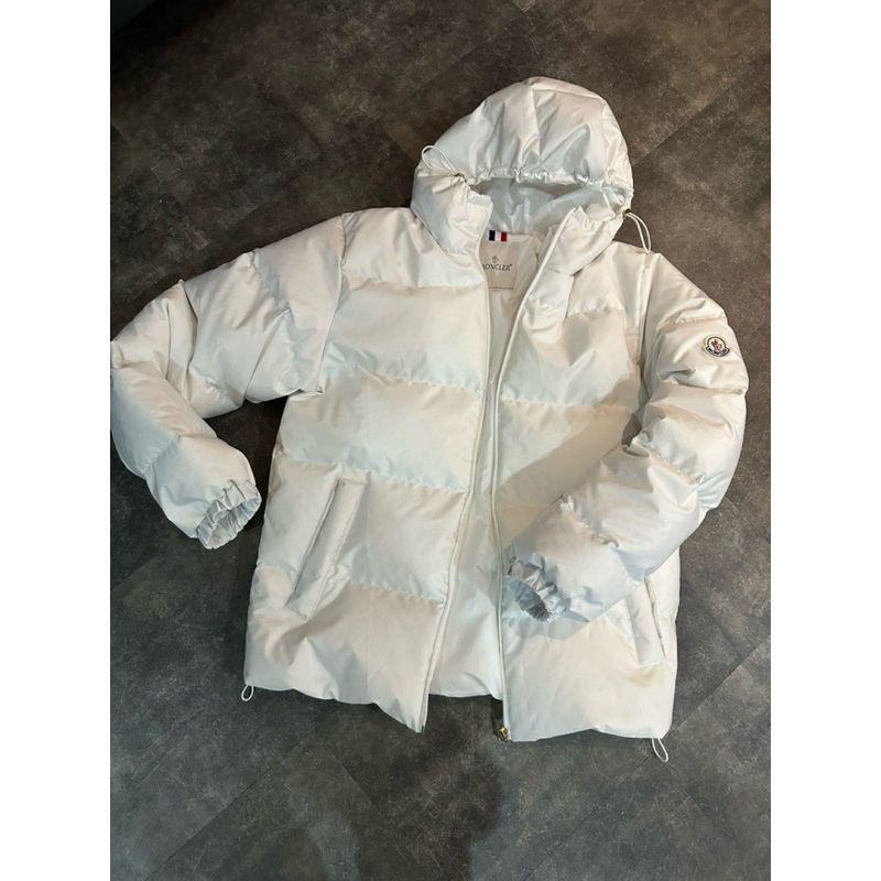 jaket moncler bulang white down jacket