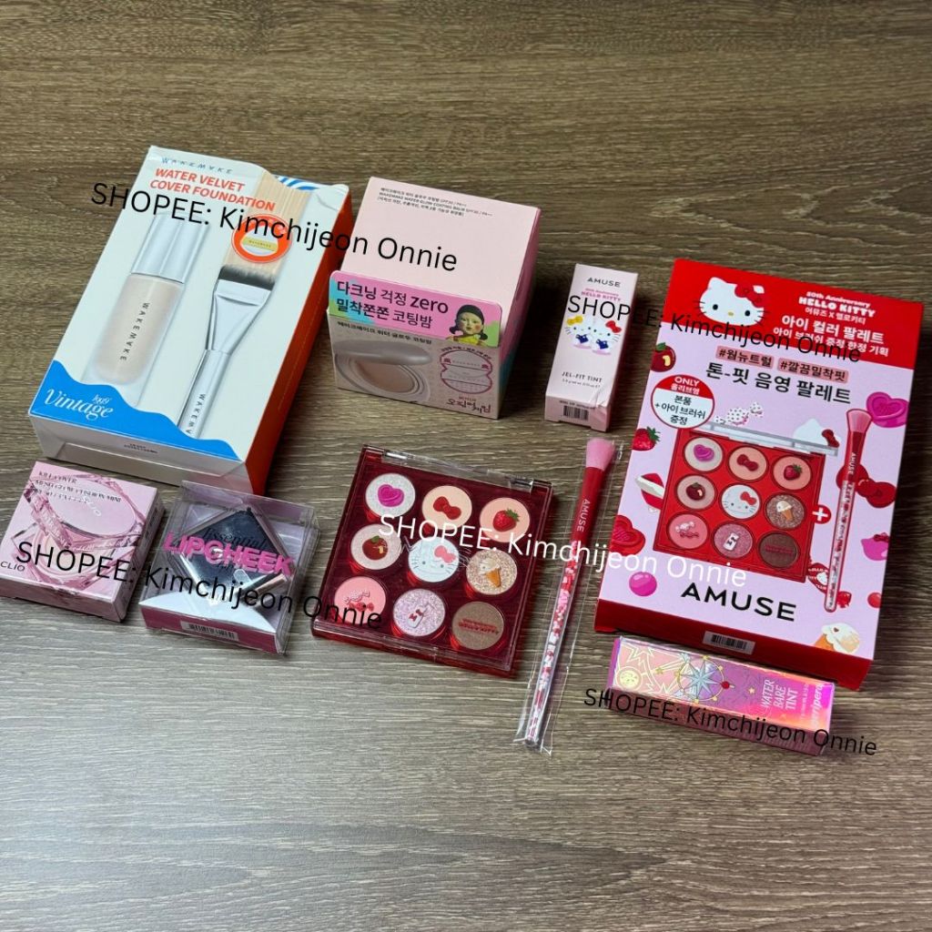 [OBRAL] WAKEMAKE CUSHION/FOUNDATION/AMUSE HELLO KITTY/CLIO CUSHION 100% ORIGINAL