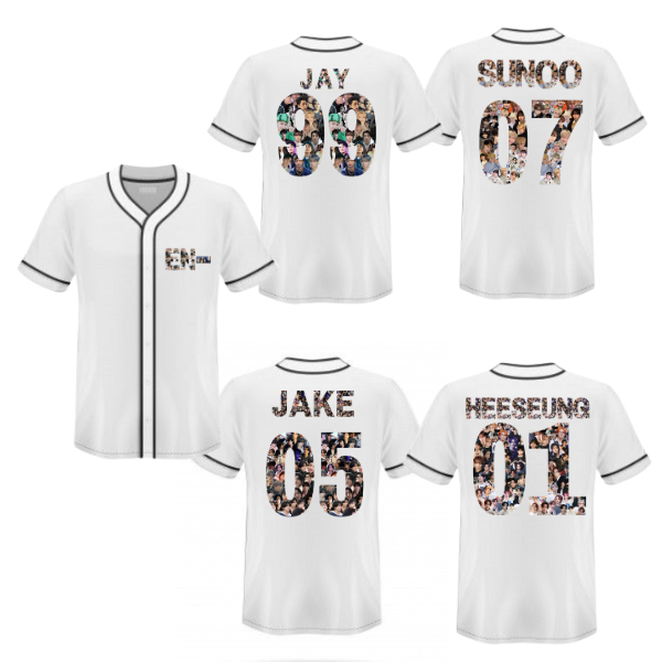Jersey baseball kpop baju atasan olahraga kemeja enhyp korea jungwon heeseung sunghoon jay jake suno