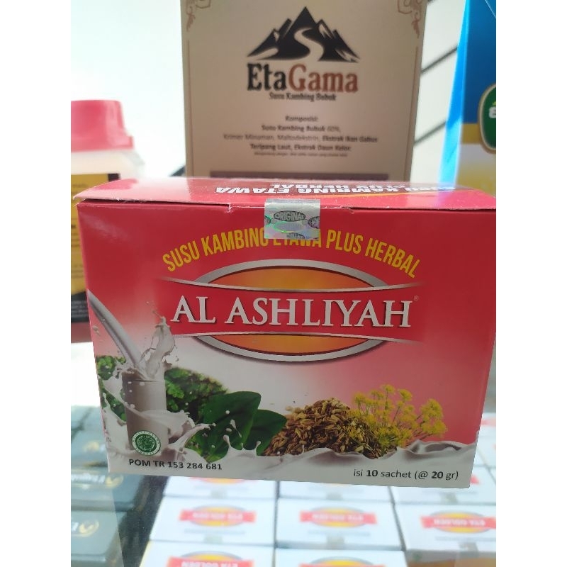 

Al Ashliyah Susu Kambing Etawa Plus Herbal isi 10 sachet