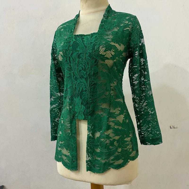 ATASAN KEBAYA BAHAN BROKAT SOFIABED/BAJU KARINIAN REMAJA/KEBAYA KUTU BARU TANPA KANCING