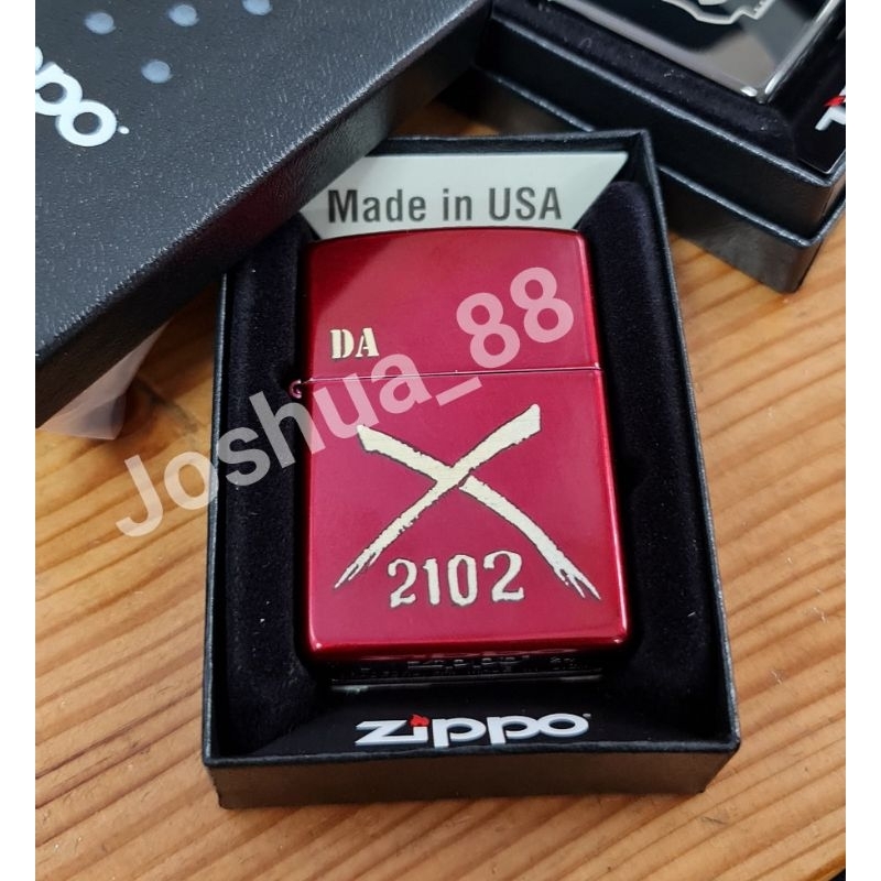 Zippo Original Candy Red Apple Merah Custom Ukir Logo Bisa Request Gambar Logo Sendiri