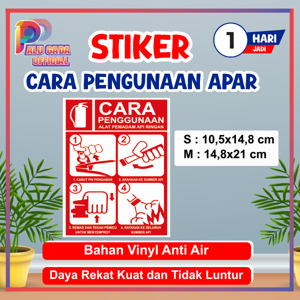 

Sign stiker cara menggunakan apar / stiker cara penggunaan apar / stiker apar / stiker alat pemadam kebakaran