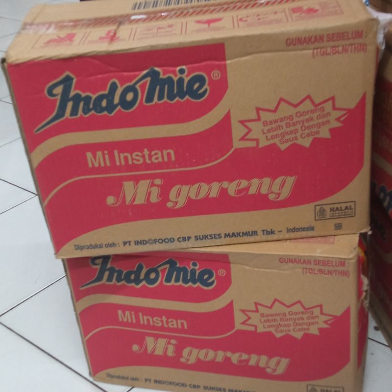 

Mie instan Indomie Goreng 1 Dus || isi 40 pcs || 85 gr/pcs || 1 karton