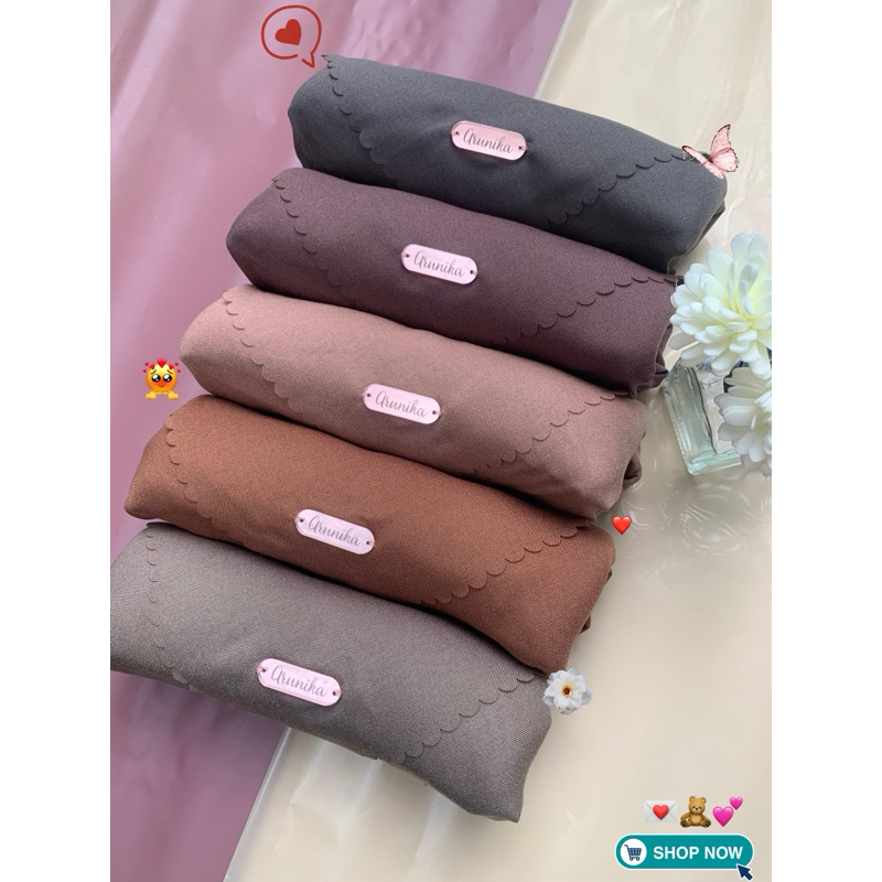 arunikascarves VOAL SAHARA 115x115 | Hijab Voal Premium | Kerudung Segi Empat | Jilbab | Lasercut