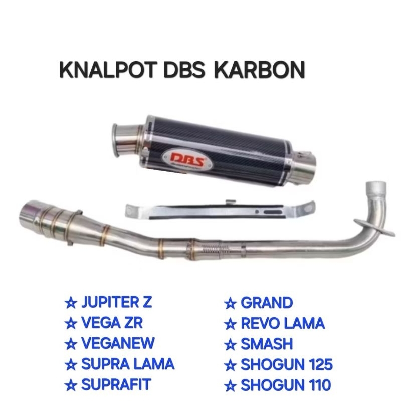 KNALPOT RACING DBS THAILAND VEGANEW VEGA ZR JUPITER Z SUPRA LAMA REVO LAMA SHOGUN SMASH SUPRAFIT