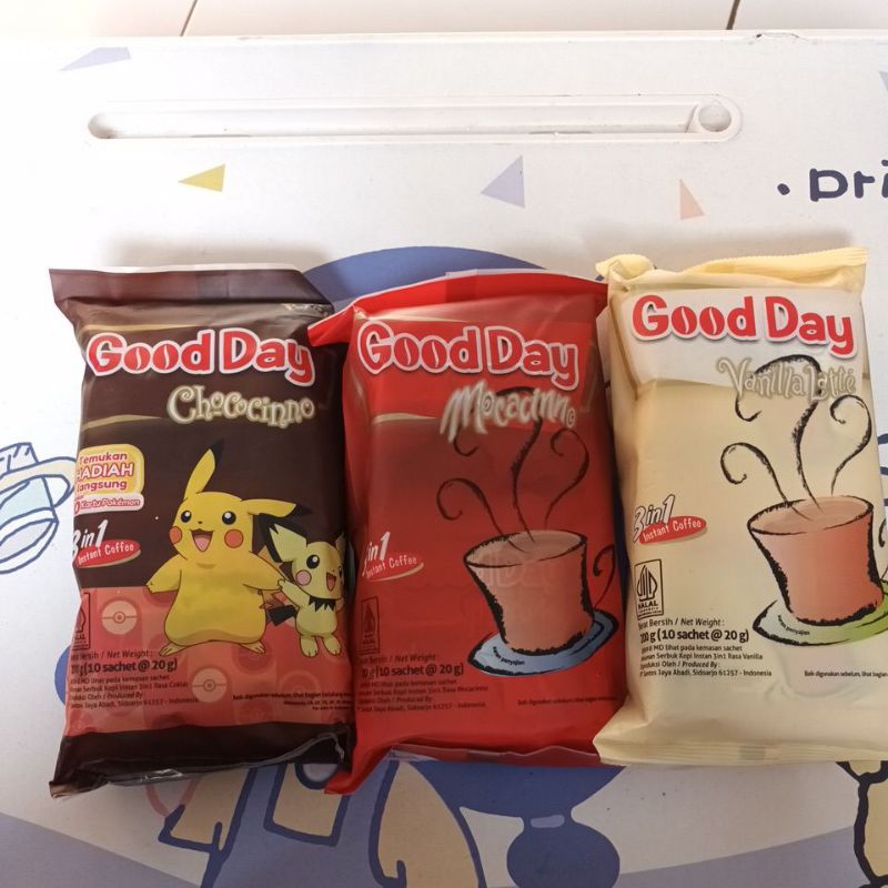 

Good Day Mocacinno Moka 20 gr Kopi Instan [10 sachet] 1 Renceng