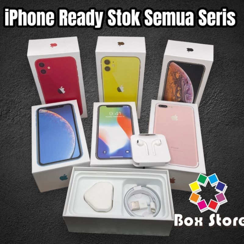 

(FREE REQ) DUS BOX KOTAK FOR IP 7 - 7plus - 8 - 8+ X- XR - XS - XS MAX - XR - 11 Fullset ACC Full Collor