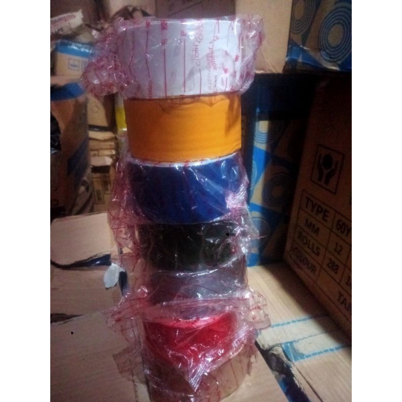 (1 pcs)Lakban warna/plakban warna/lakban warna besar/cloth tape/lakban warna/lakban warna 2 inch/pla