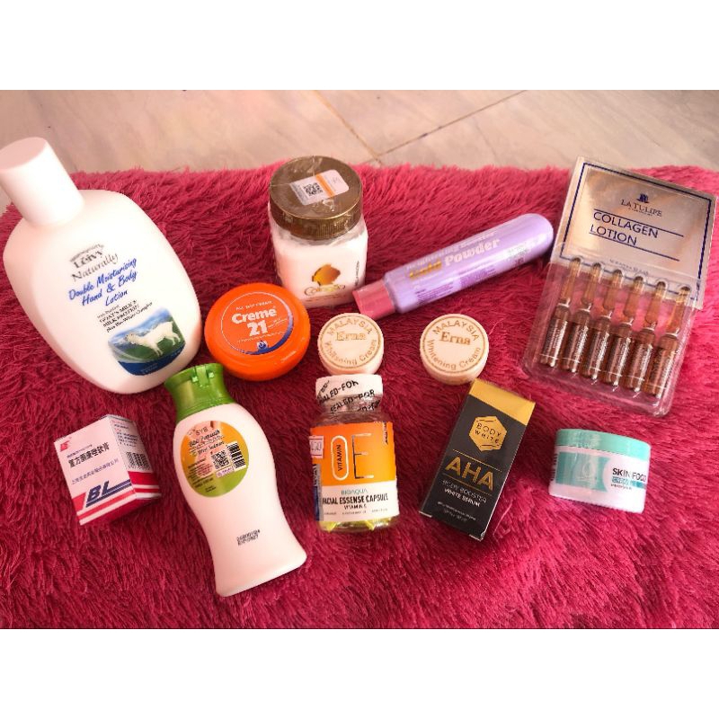 Paket Komplit Hb Racikan Leivy 270ml Dan Body Serum AHA 30ml  Racikan Cepat Putih Aman BPOM