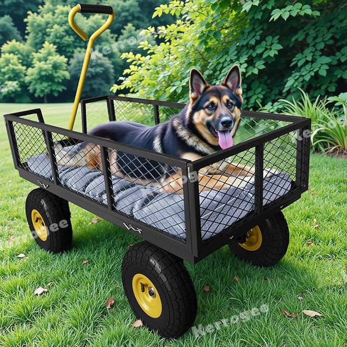 RB GaransiKapasitas Besar Tool Cart Troli 400KG Barang Troli Besi Serbaguna 10in Tires Troli Lipat