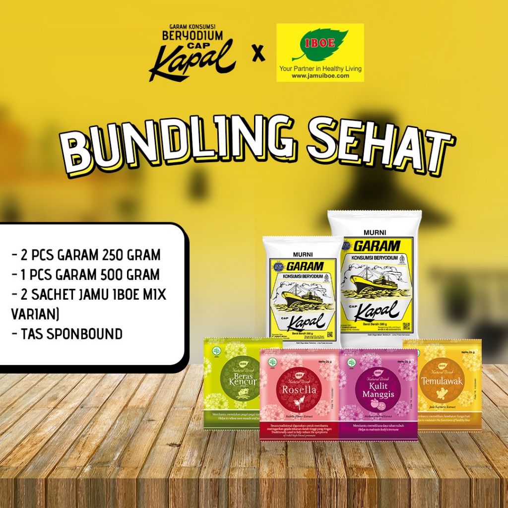 

BUNDLING Garam Cap Kapal x Jamu Iboe