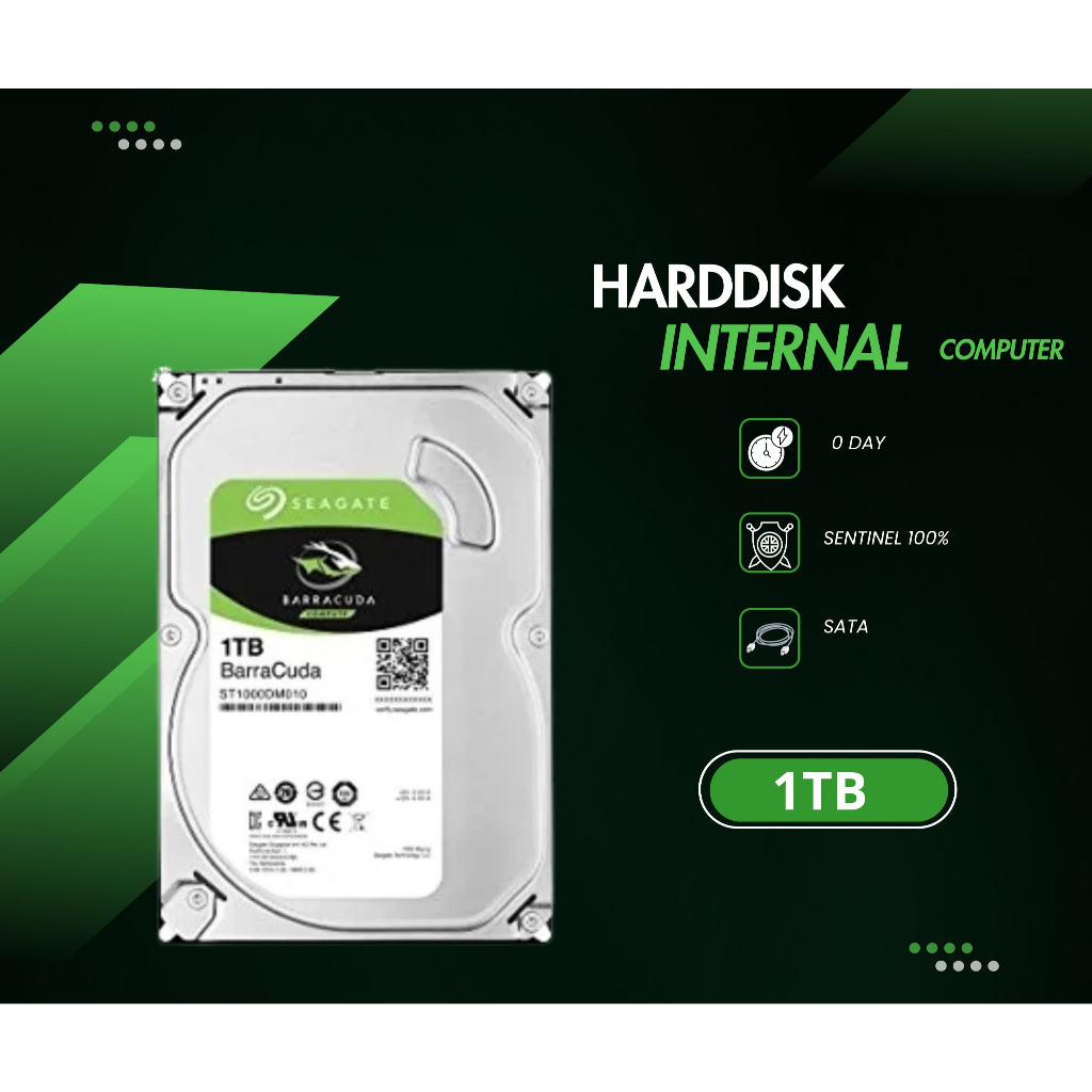 Hardisk 1TB Barracuda Sata 3.5 HDD Internal 1TB For PC