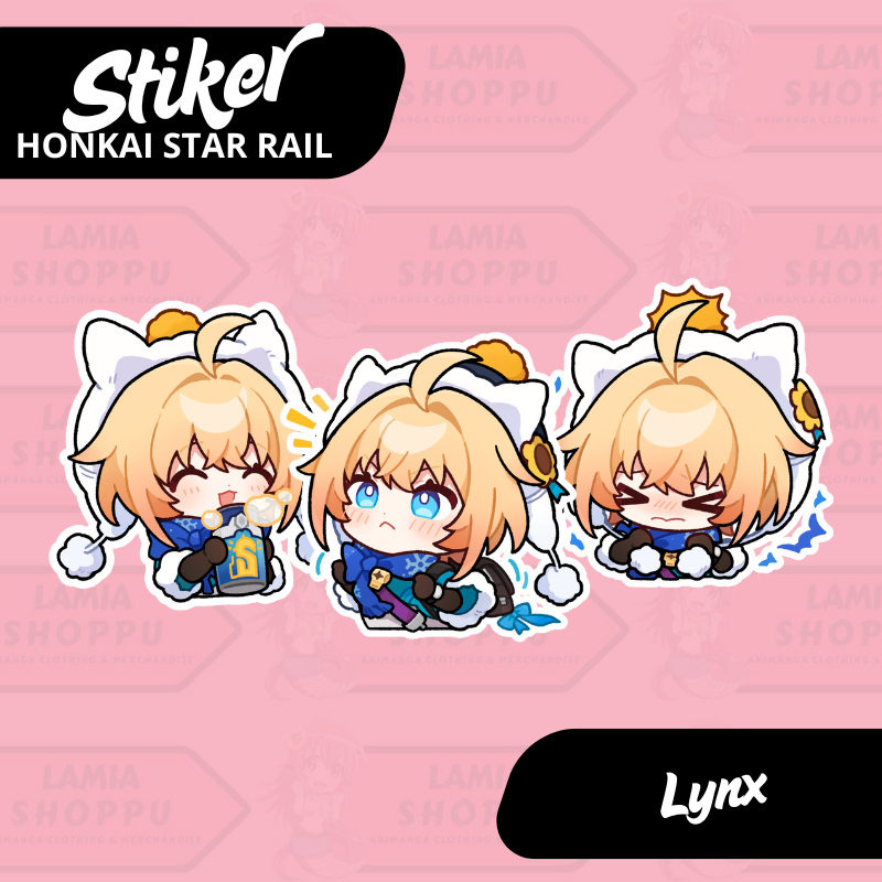 

Stiker Honkai Star Rail Lynx | Sticker Lynx HSR | Merch Anime Game Vinyl Anti Air