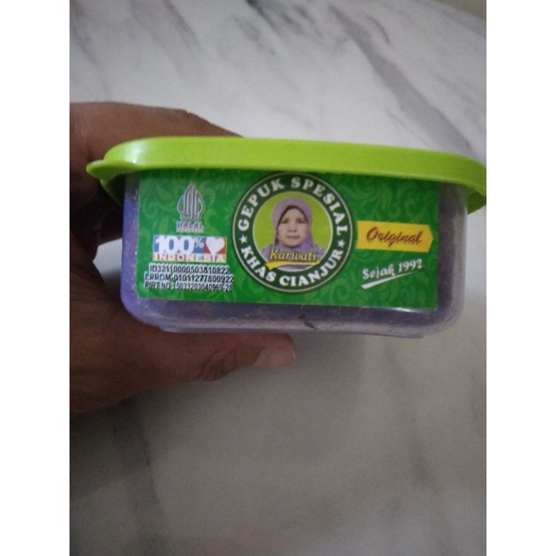 

Gepuk Spesial Karwati Original Kemasan Toples 165 Gram