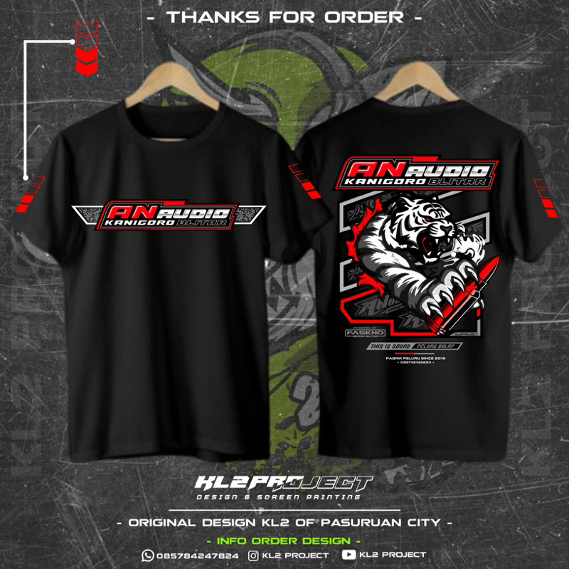 kaos AN AUDIO original hitam