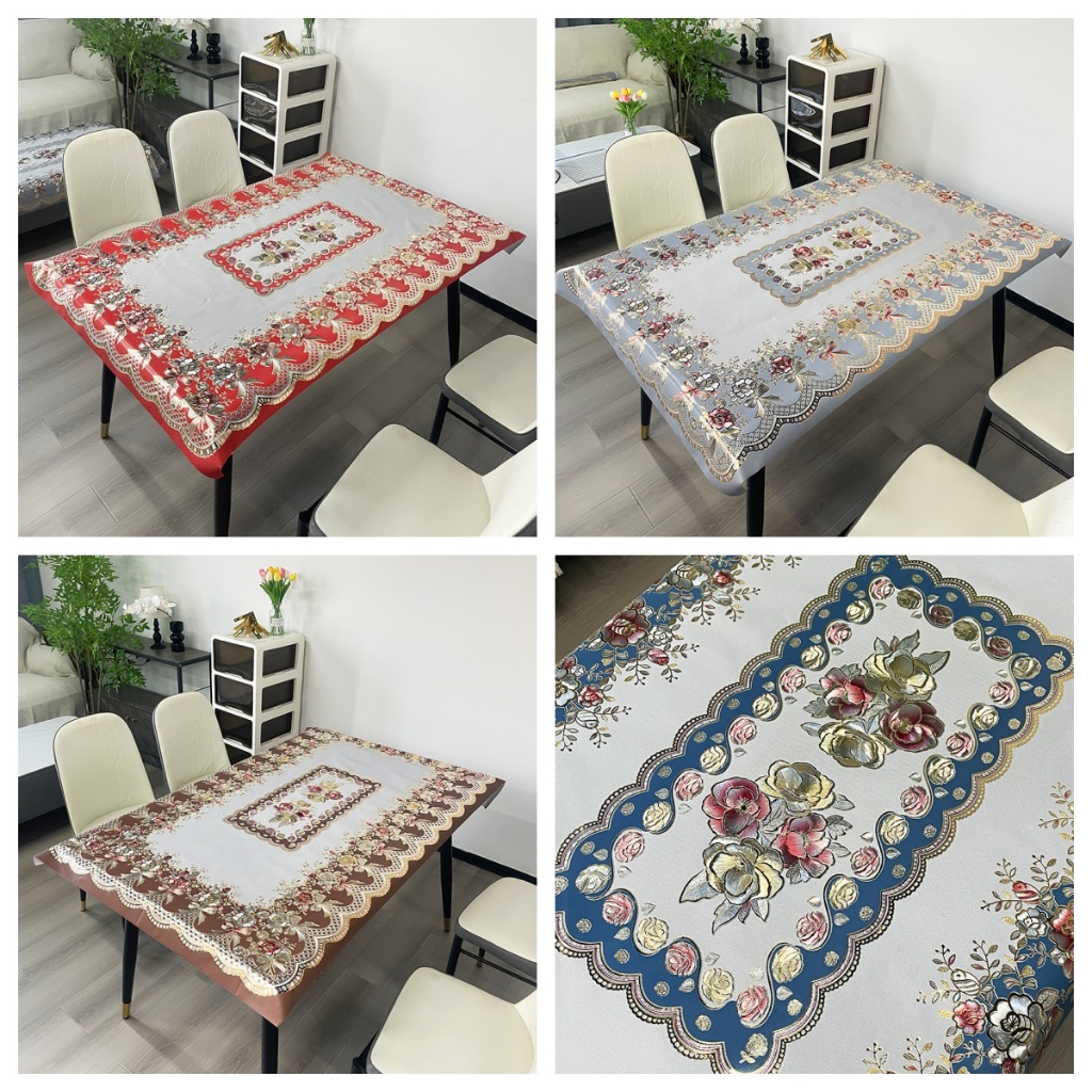 Taplak Meja Tamu Super Tebal Premium 90*150cm / Taplak Meja Ruang Tamu / Taplak Meja Ruang Tamu / Ta