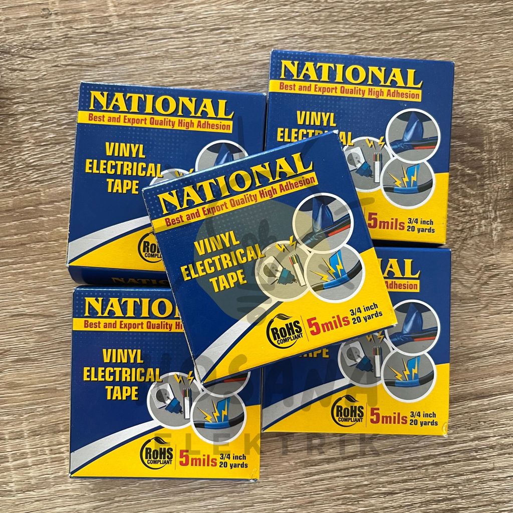 isolasi kabel listrik national / electrical tape / isolasi listrik harga grosir