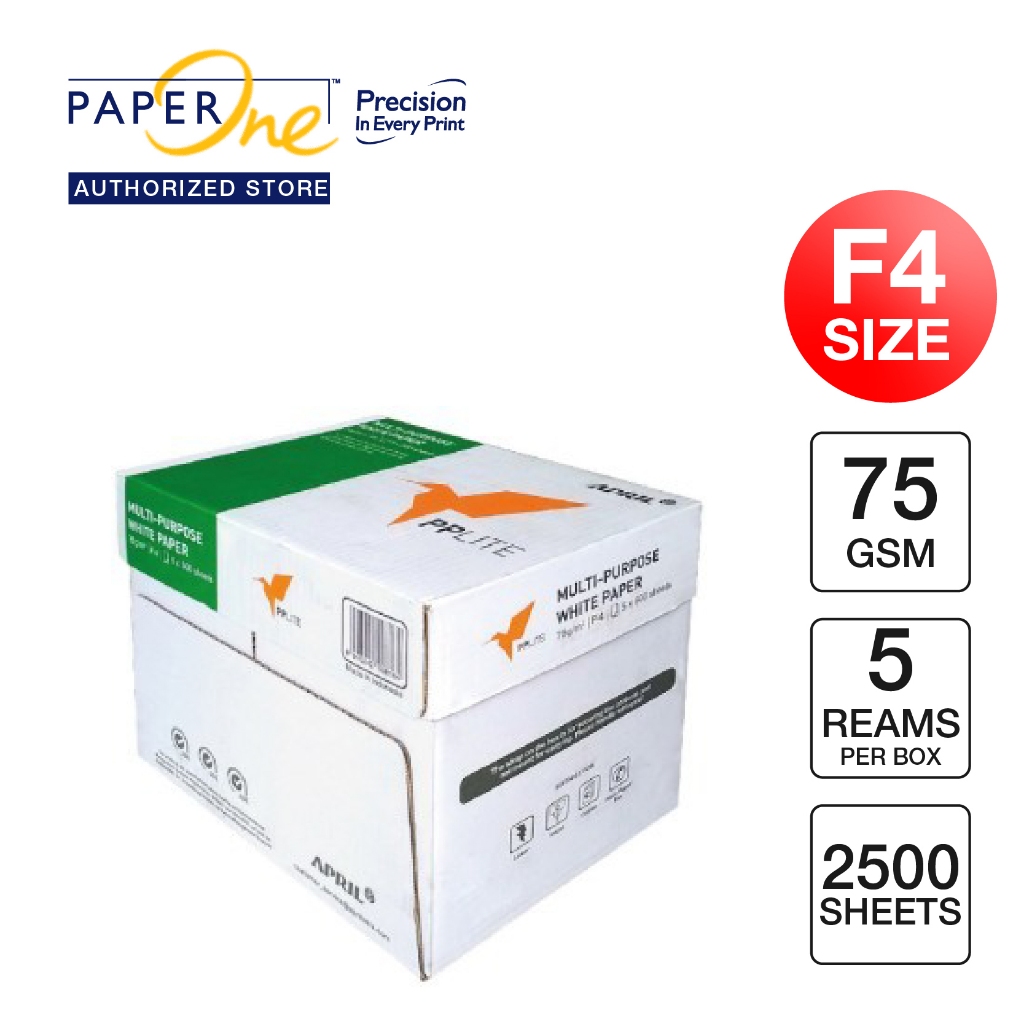 

PP Lite Kertas F4 75gr Copier 1 Box (2500 lembar) Kertas HVS F4 Kertas Fotocopy