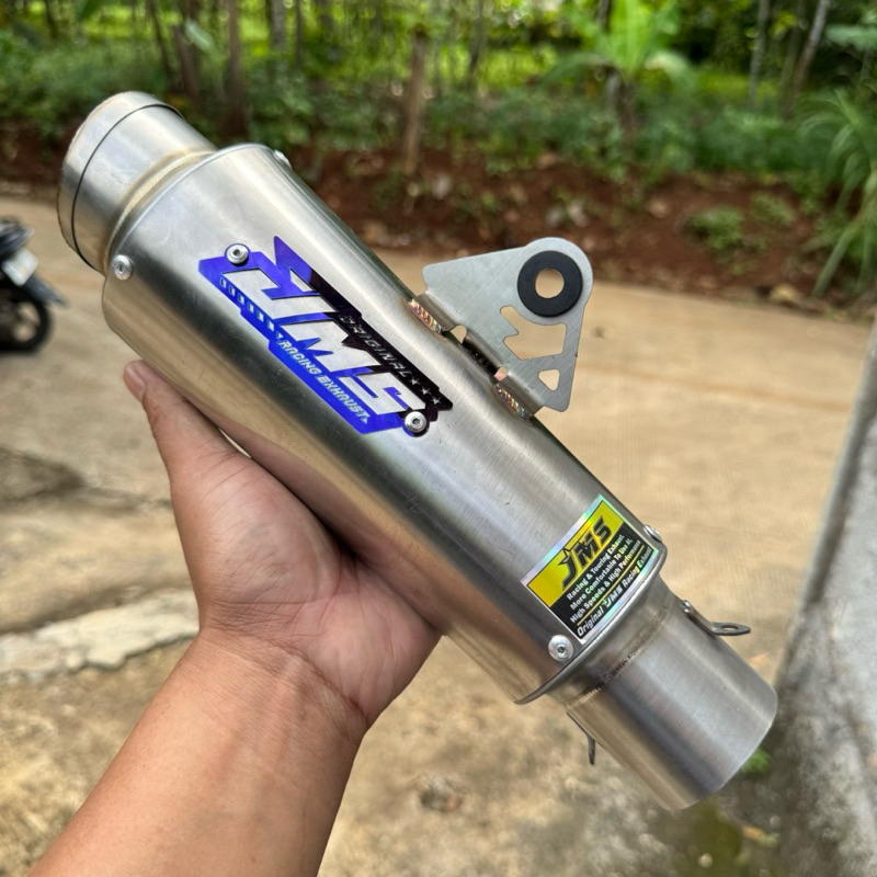 slincer knalpot JMS ORI MODEL jrm only d 50mm stanlish