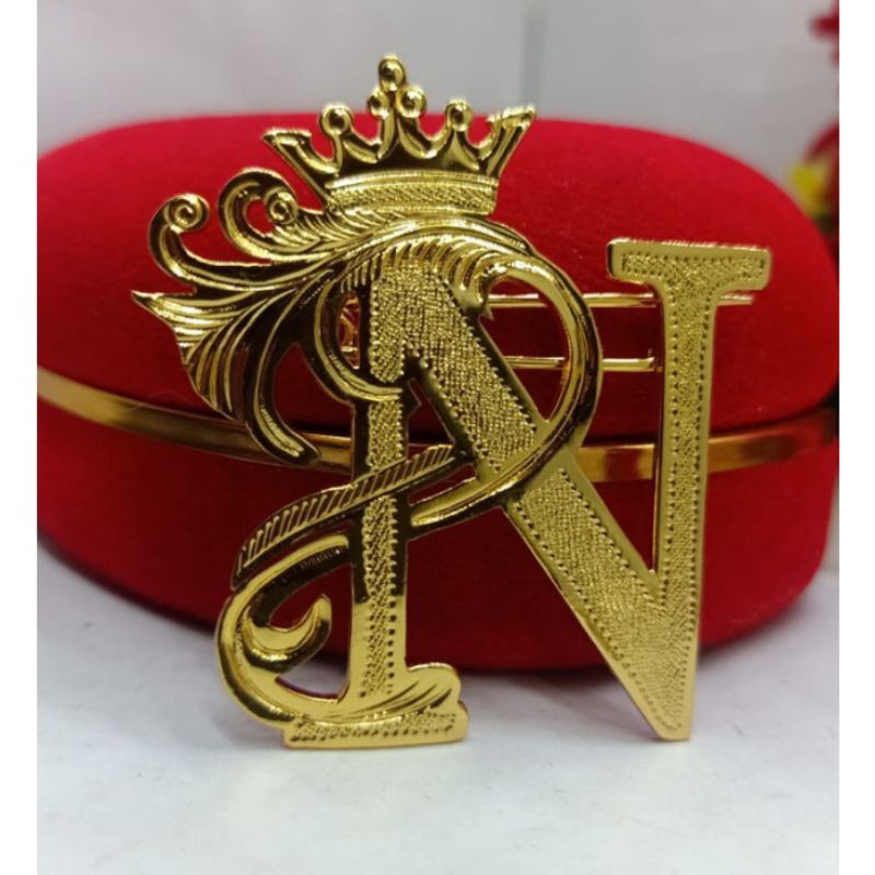 Bros inisial nama mu gold lapis emas bisa reques huruf A - Z