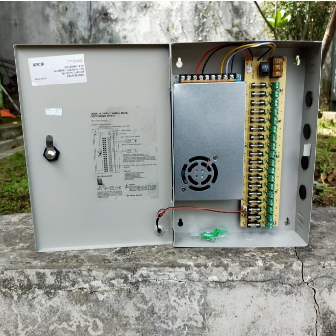 POWER SUPPLY BOX SPC 20A/12V PENGGANTI ADAPTOR CAMERA CCTV